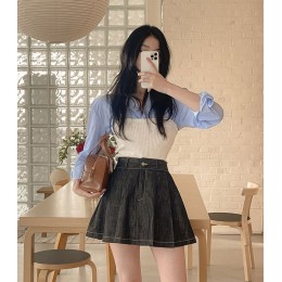 牛仔半身裙(3color)♡ 牛仔半身裙(3color)♡